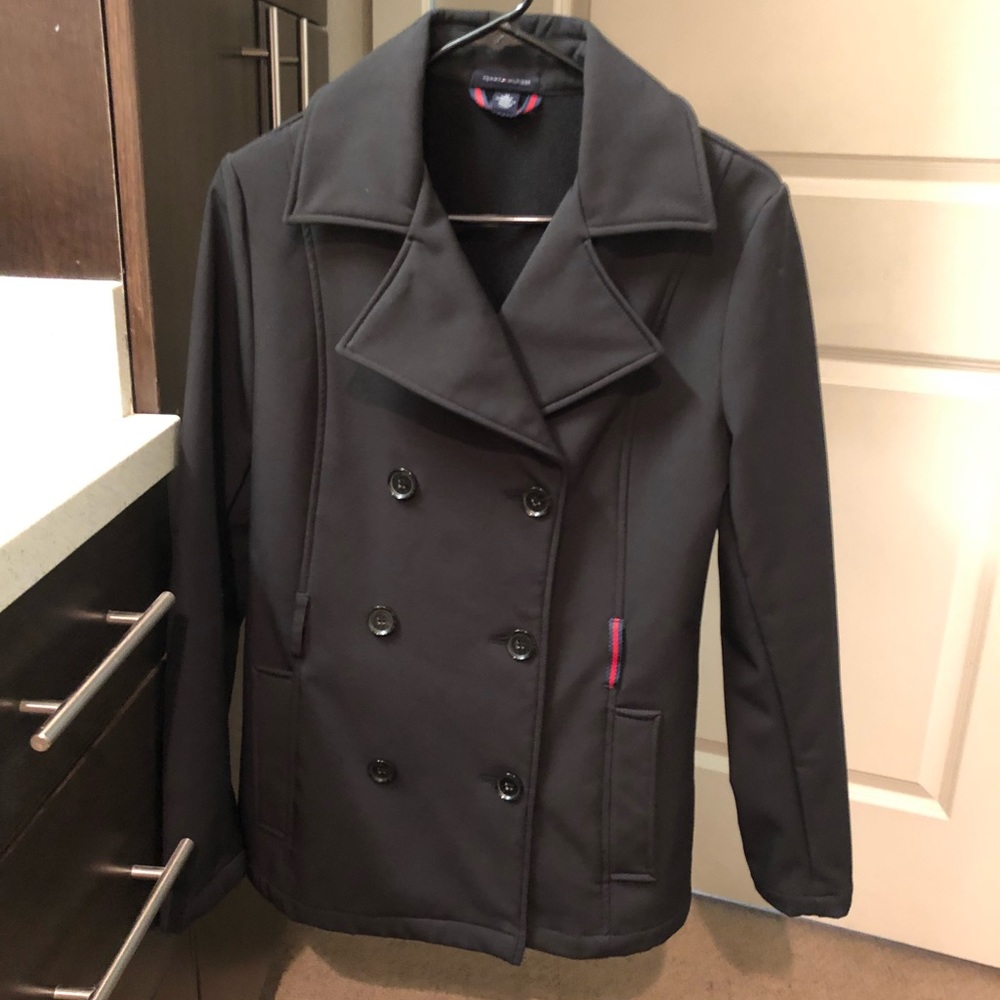 tommy hilfiger women's double button peacoat